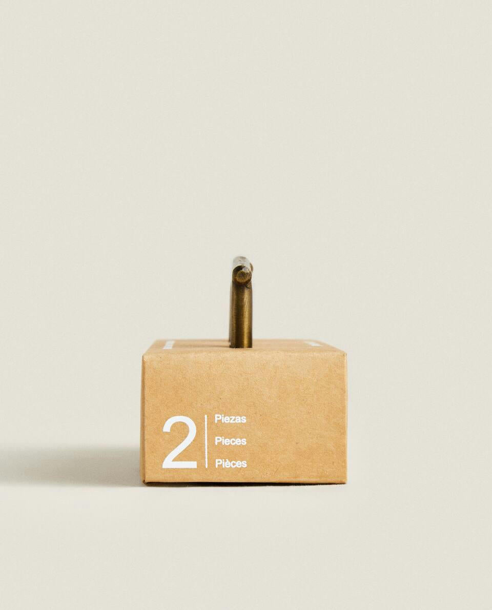 GOLD DOOR KNOB (PACK OF 2)