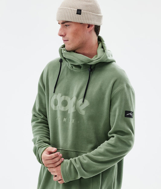 Fleece Hoodie For Men Moss Green