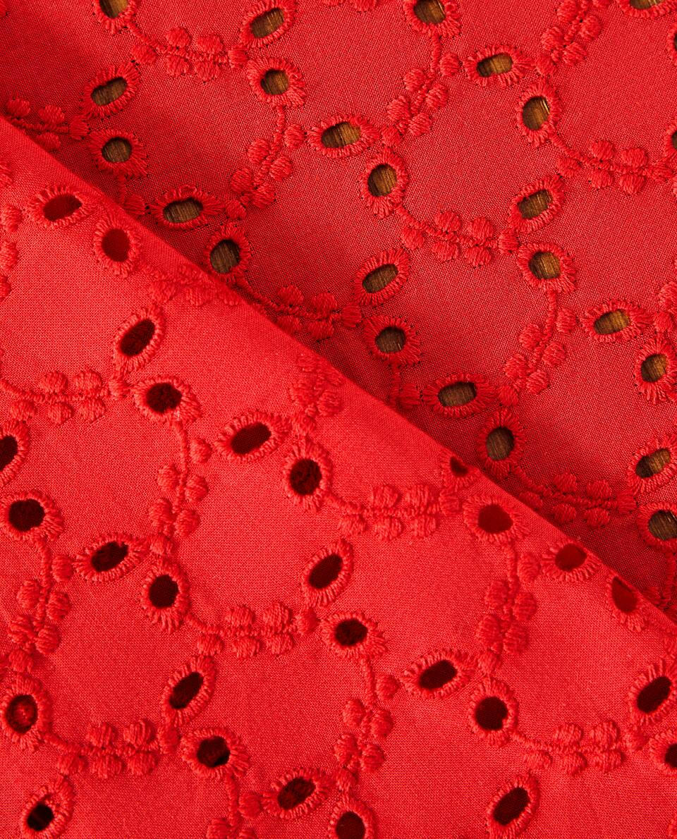 EMBROIDERED COTTON CHRISTMAS TABLECLOTH