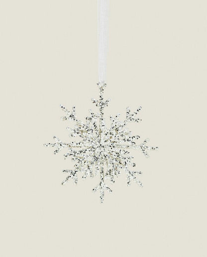 GLITTERY CHRISTMAS SNOWFLAKE DECORATION