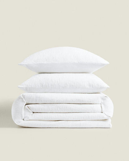 DUVET COVER WITH RAISED BEDSPREAD EFFECT