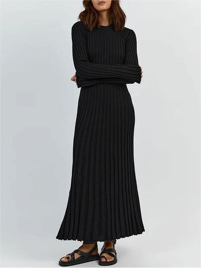 Fall New Sleeved Knit Midi Dress (Buy 2 Free Shipping)