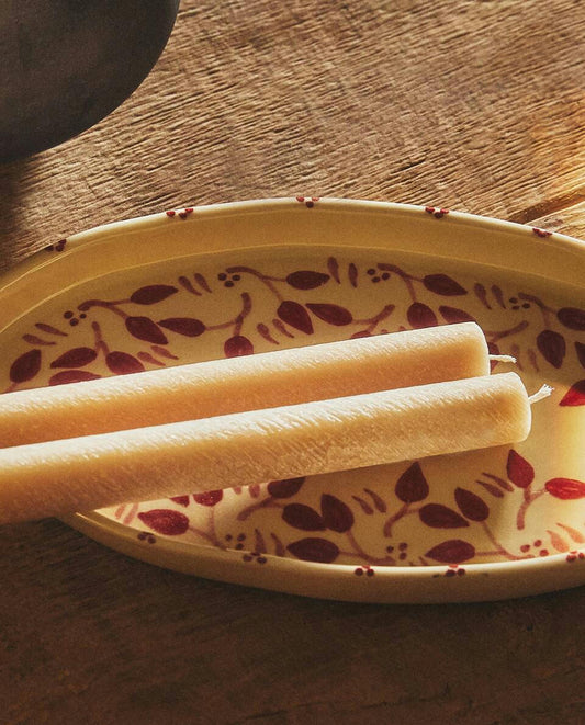 PAINTED CERAMIC CHRISTMAS TRAY