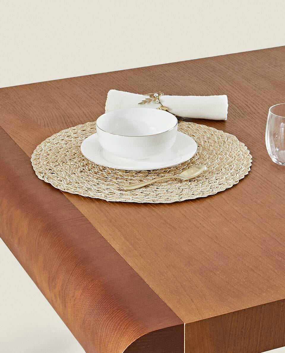 PACK OF BRAIDED CHRISTMAS PLACEMATS (PACK OF 2)