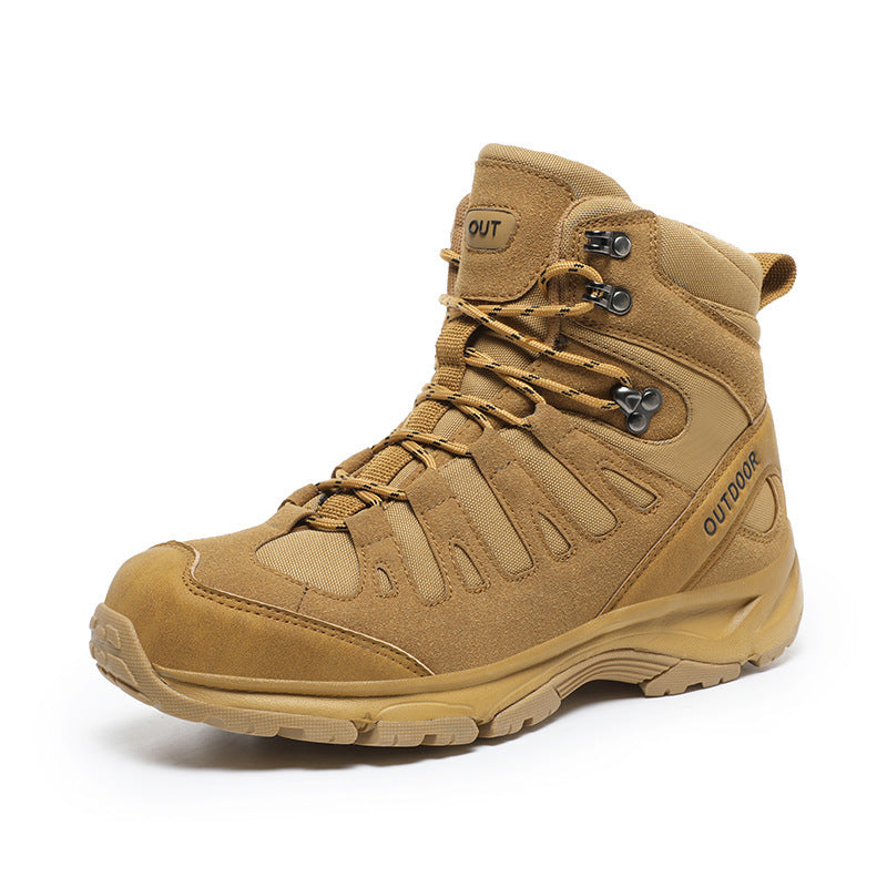 (⏰ Clearance Event 49% OFF) Men's High Top Wide Toe Arch Support Orthopedic Tactical Boots Comfortable Non-slip Durable Hiking Boots