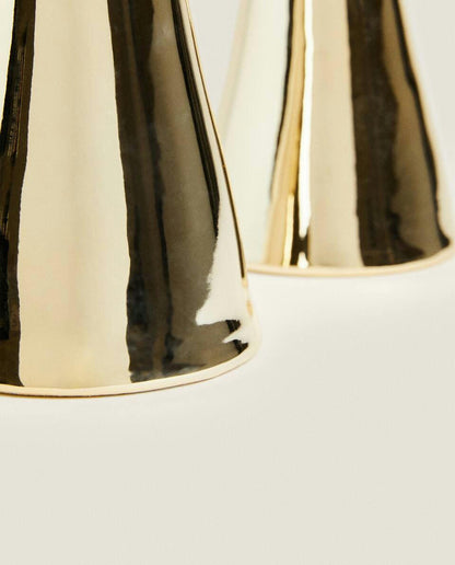 GEOMETRIC PORCELAIN CHRISTMAS CANDLESTICK