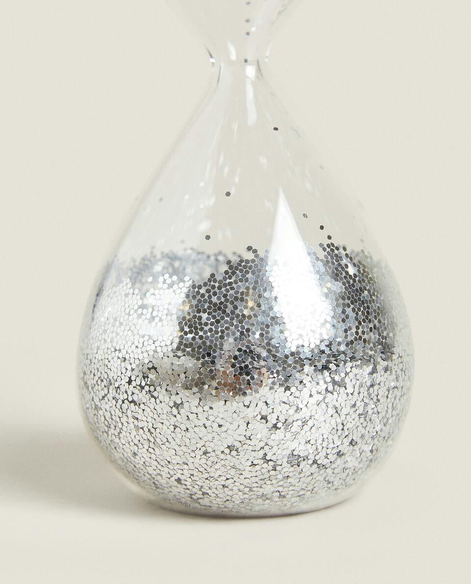 CHRISTMAS GLITTER HOURGLASS
