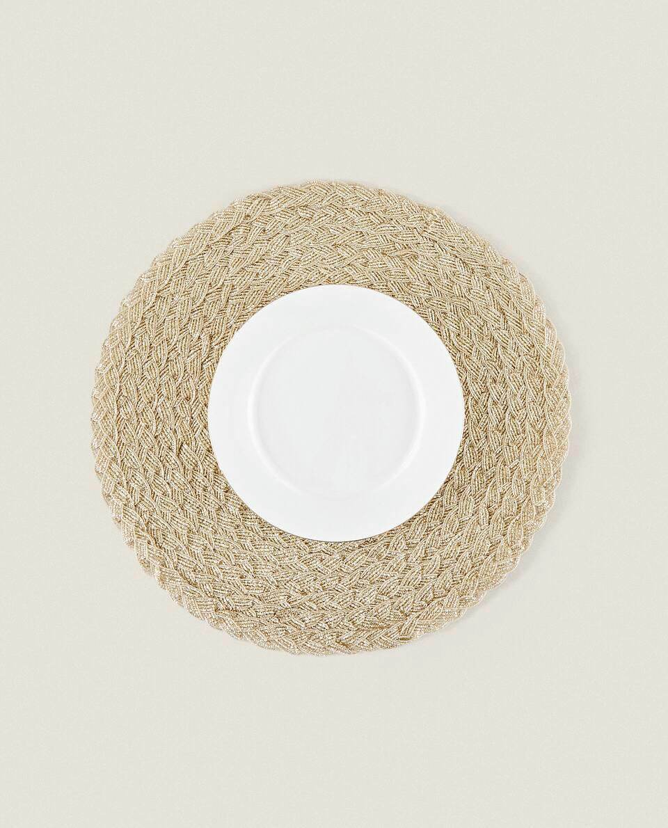 PACK OF BRAIDED CHRISTMAS PLACEMATS (PACK OF 2)