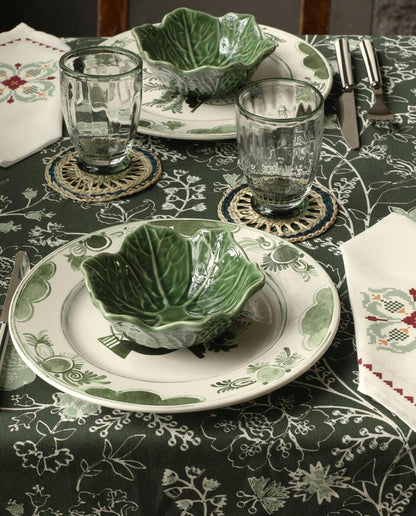 LEAF TRIM EARTHENWARE TABLEWARE