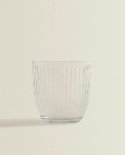 LINES DESIGN GLASS TUMBLER