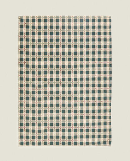 PACK OF CHECK CHRISTMAS TEA TOWELS (PACK OF 2)