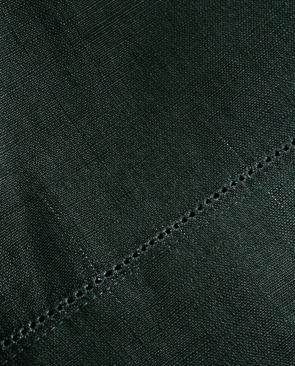 HEMSTITCHED CHRISTMAS TABLECLOTH