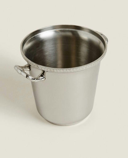 STEEL ICE BUCKET WITH HANDLES