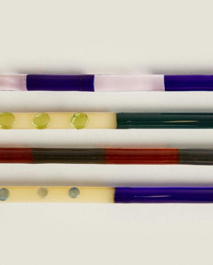 PACK OF BOROSILICATE GLASS DESSERT SPOONS (PACK OF 4)