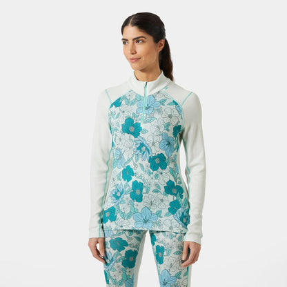 Women's LIFA Merino Midweight Graphic Half-Zip Base Layer