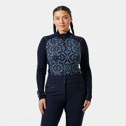 Women's LIFA Merino Midweight Graphic Half-Zip Base Layer