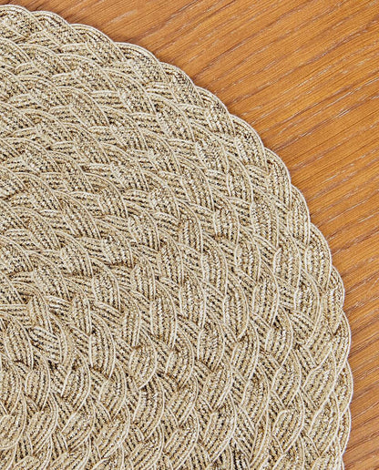 PACK OF BRAIDED CHRISTMAS PLACEMATS (PACK OF 2)