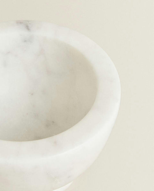 MARBLE PESTLE AND MORTAR