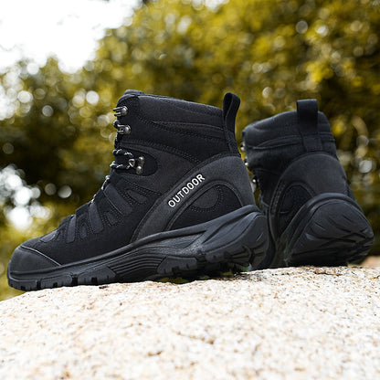 (⏰ Clearance Event 49% OFF) Men's High Top Wide Toe Arch Support Orthopedic Tactical Boots Comfortable Non-slip Durable Hiking Boots