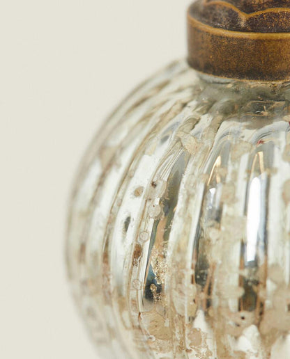 STRIPED CHRISTMAS BAUBLE DECORATION