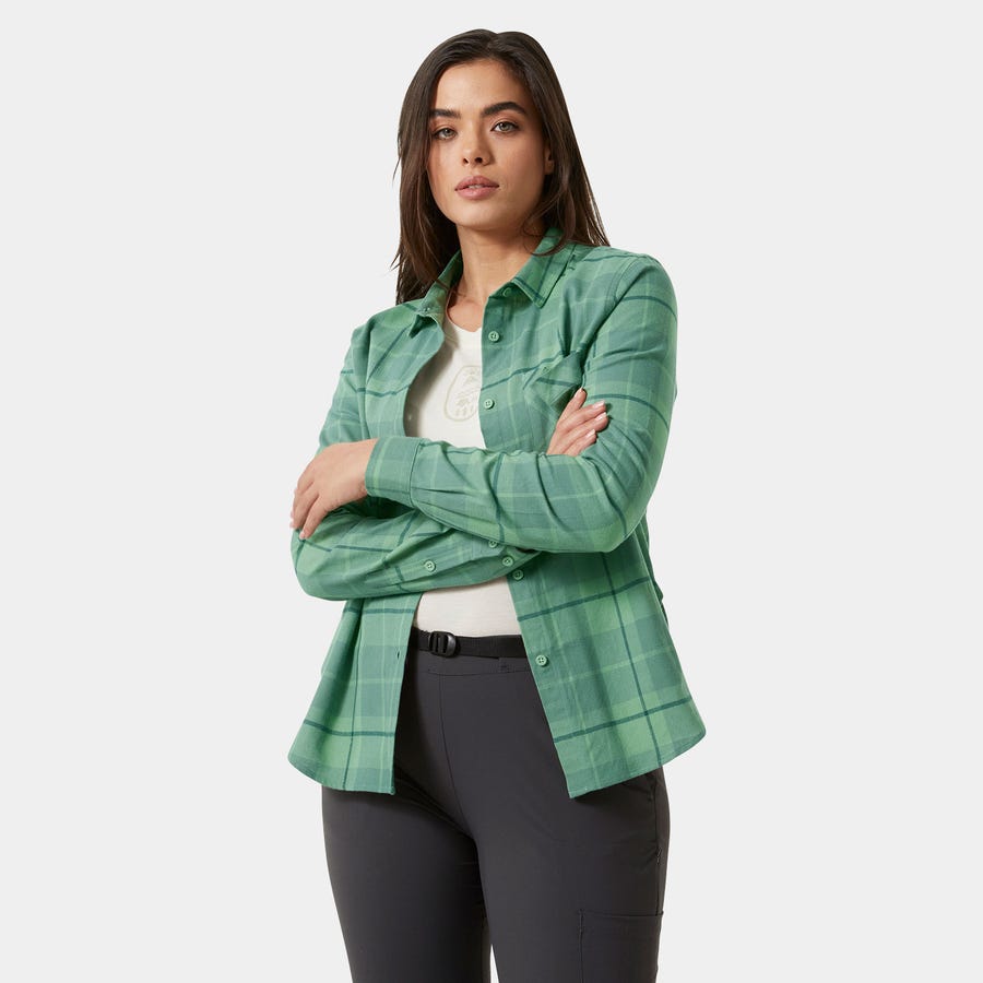 Women's Lokka Organic Flannel Long Sleeve Shirt