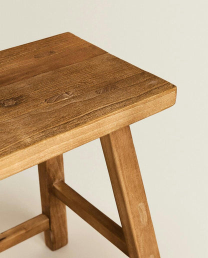 ELM WOOD STOOL