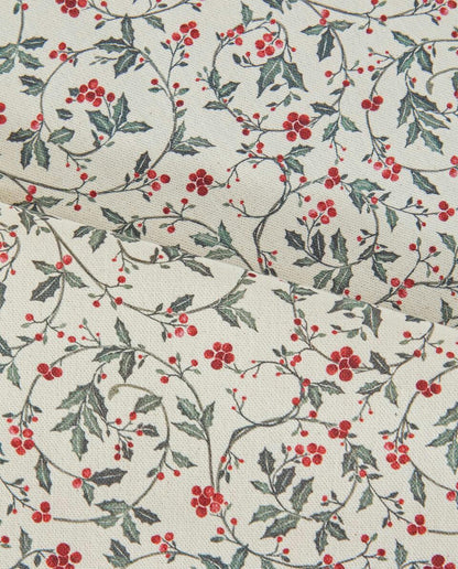 CHRISTMAS VINE COTTON TABLE RUNNER