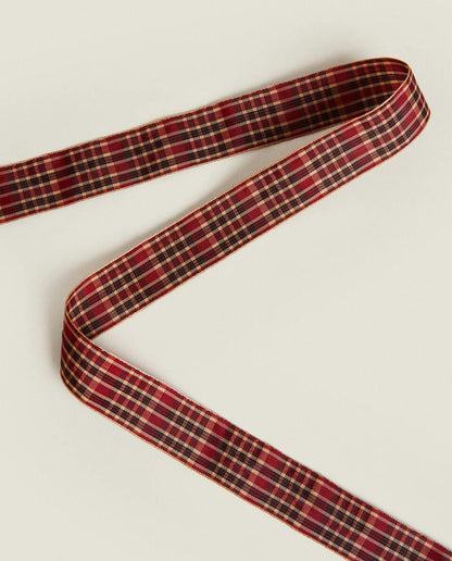 CHECK TARTAN GIFT RIBBON