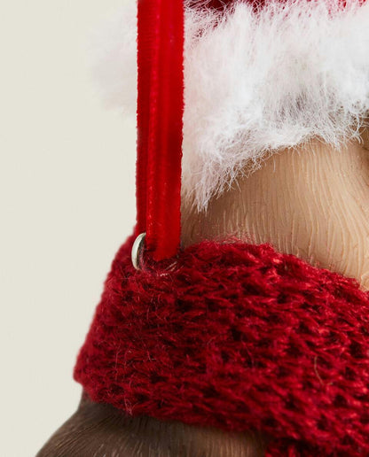 BULLDOG RESIN CHRISTMAS DECORATION