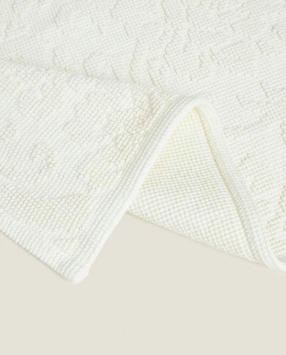 FLORAL JACQUARD BATH MAT