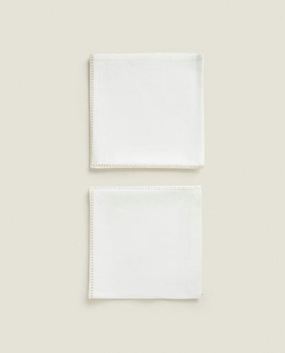 PACK OF CHRISTMAS CHAIN LINEN NAPKINS (PACK OF 2)