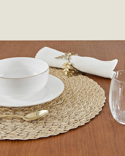 PACK OF BRAIDED CHRISTMAS PLACEMATS (PACK OF 2)