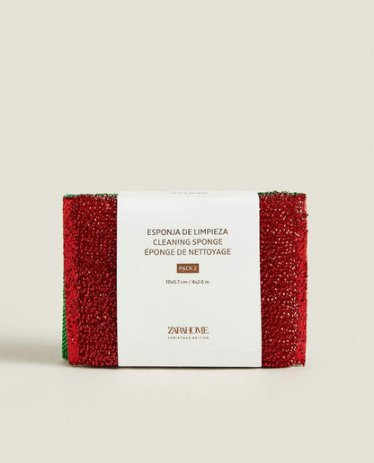 PACK OF CHRISTMAS SCOURERS (PACK OF 2)