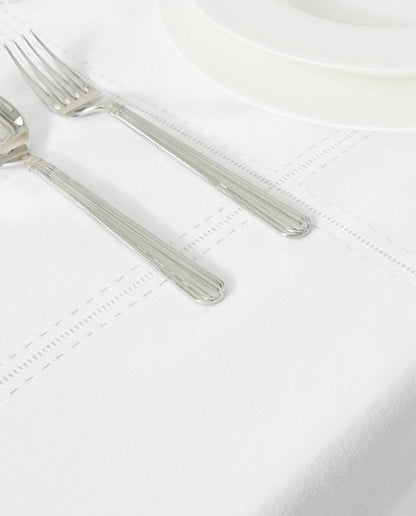 RAMIE TABLECLOTH WITH CHRISTMAS EMBROIDERY