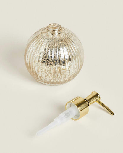 MERCURISED GLASS BATHROOM SET