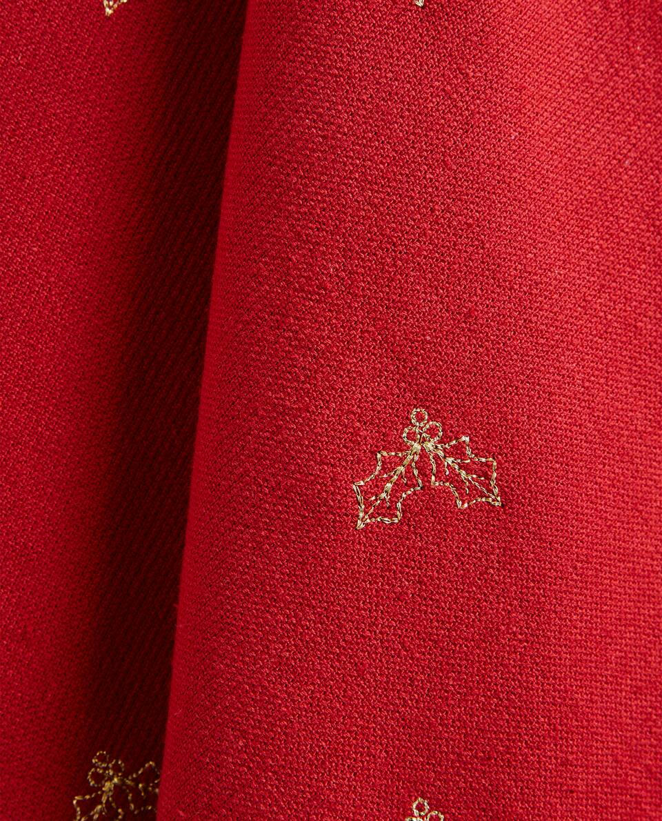 EMBROIDERED CHRISTMAS TREE COTTON TEA TOWEL