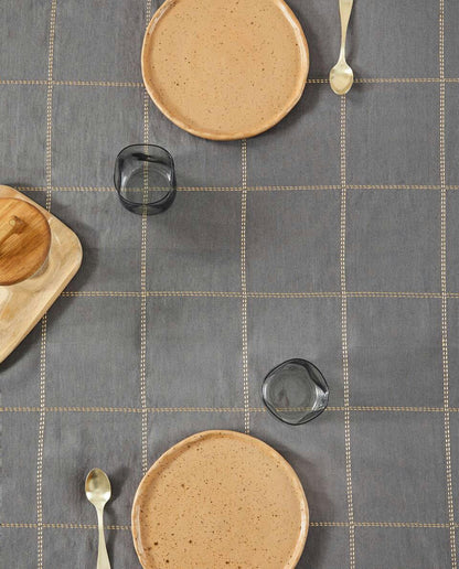 CHRISTMAS CHAIN LINEN TABLECLOTH