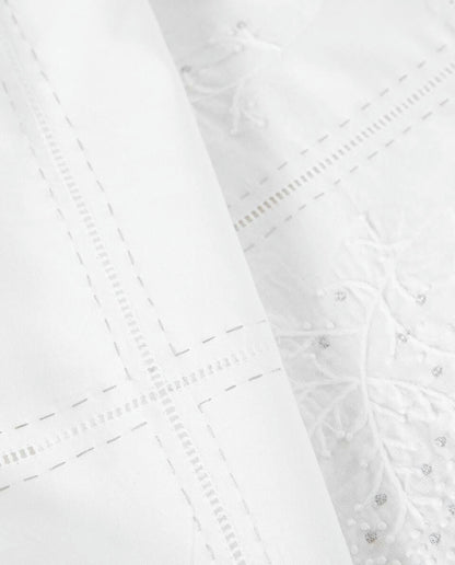 RAMIE TABLECLOTH WITH CHRISTMAS EMBROIDERY