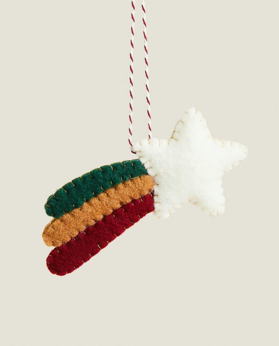 FELT STAR CHRISTMAS DECORATION