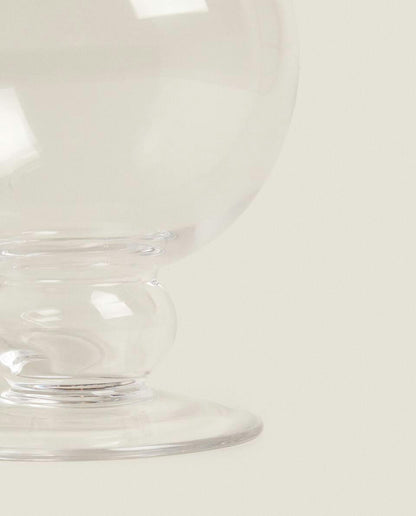 GLASS CANDLEHOLDER VASE