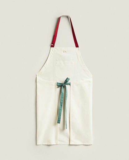 ADULT CHRISTMAS COTTON AND LINEN APRON
