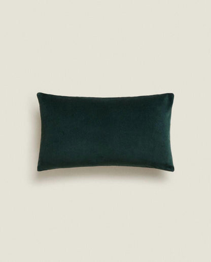 LINEN AND VELVET CUSHION COVER