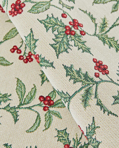 CHRISTMAS HOLLY TABLE RUNNER