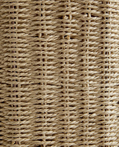 FABRIC-LINED LAUNDRY BASKET