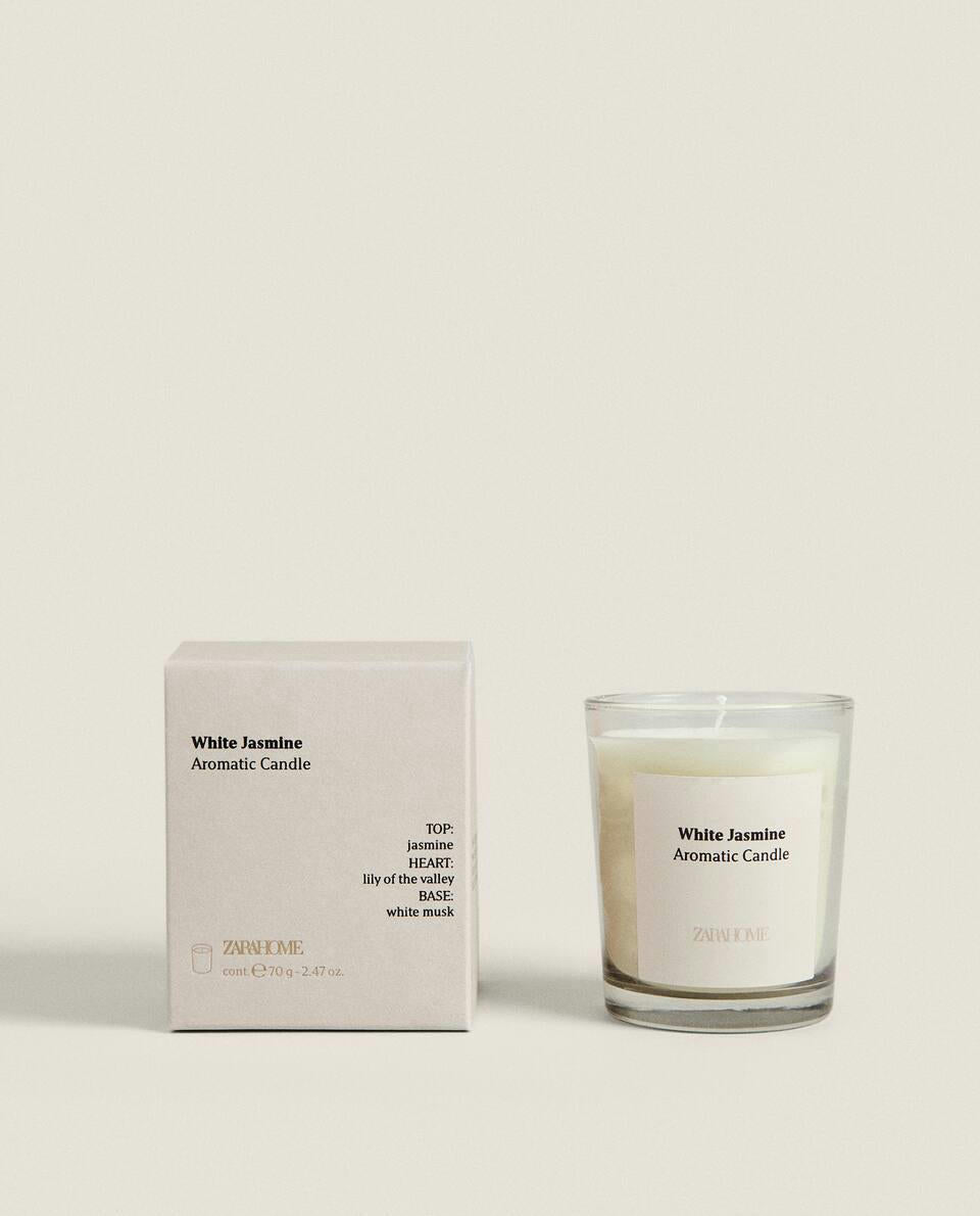 WHITE JASMINE SCENTED CANDLES
