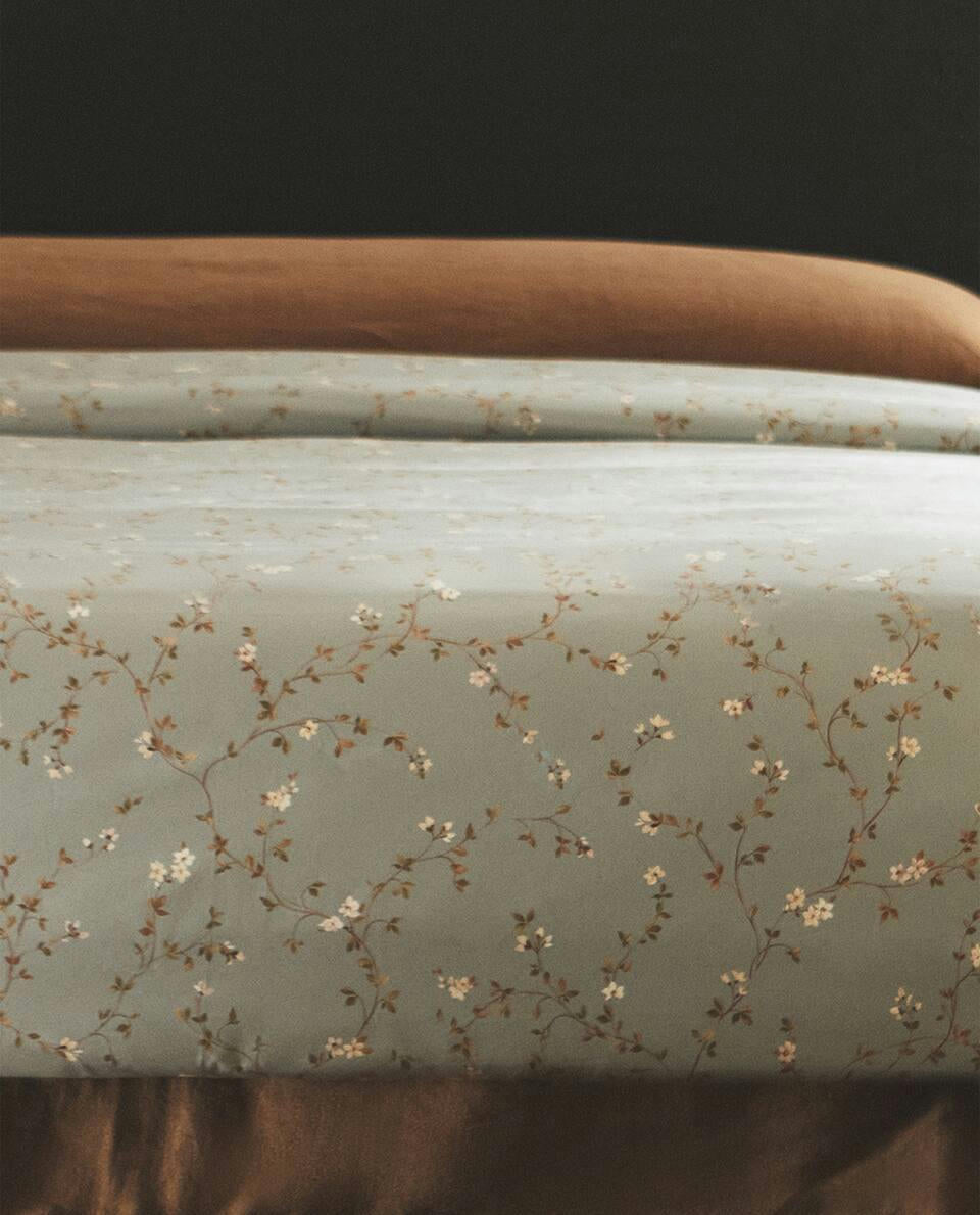 FLORAL PRINT DUVET COVER