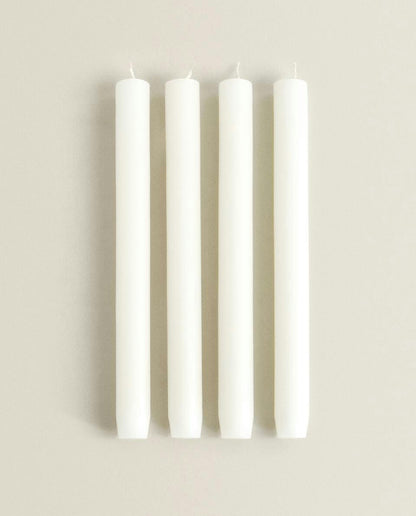 LONG CYLINDRICAL CANDLE (PACK OF 4)