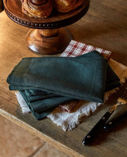 PACK OF HEMSTITCHED CHRISTMAS NAPKINS (PACK OF 2)