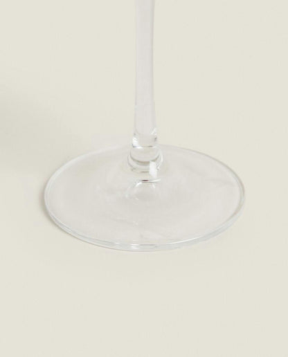 CHRISTMAS CRYSTALLINE COLOURED FLUTE GLASS