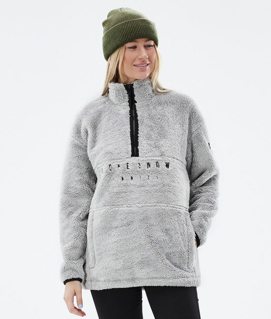 Fleece Sweater For Women Light Grey
